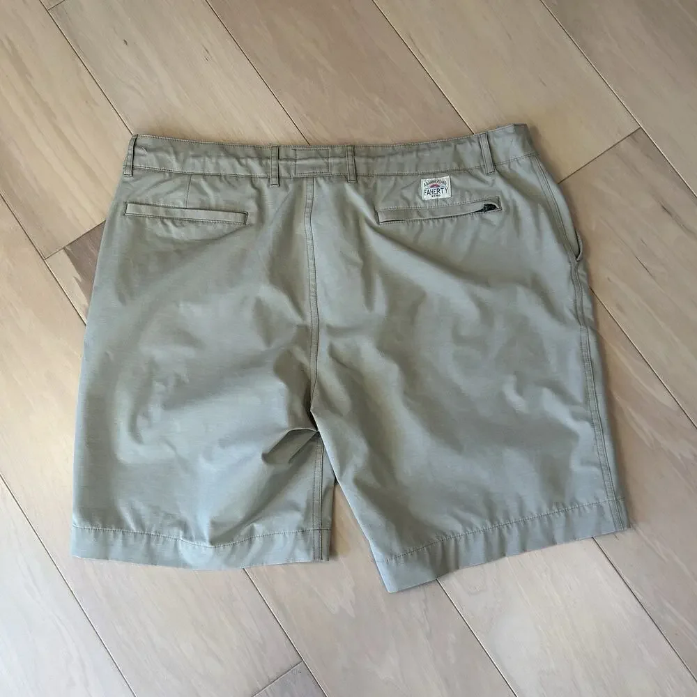 Faherty All Day Shorts Tan 9” Inseam *Stain Men's 38